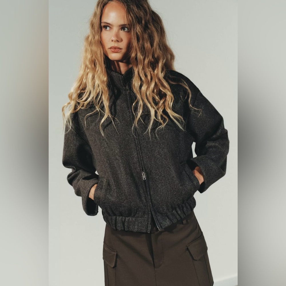 Zara soft bomber jacket BNWT